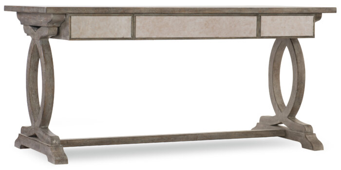 1641-10 Rustic Glam Trestle Desk - Image 3