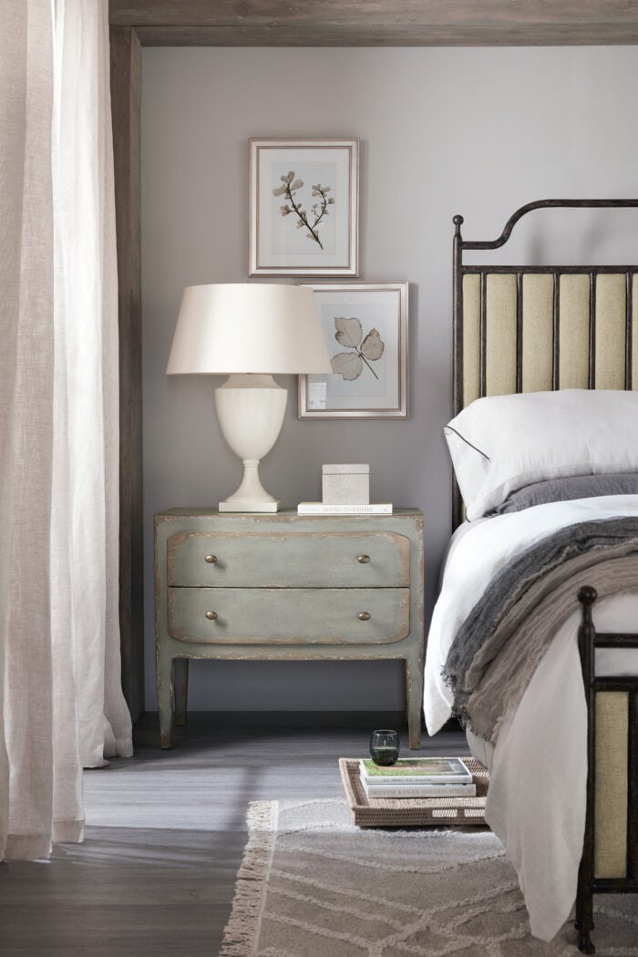 CiaoBella Ciao Bella Two-Drawer Nightstand- Speckled Gray - Image 2