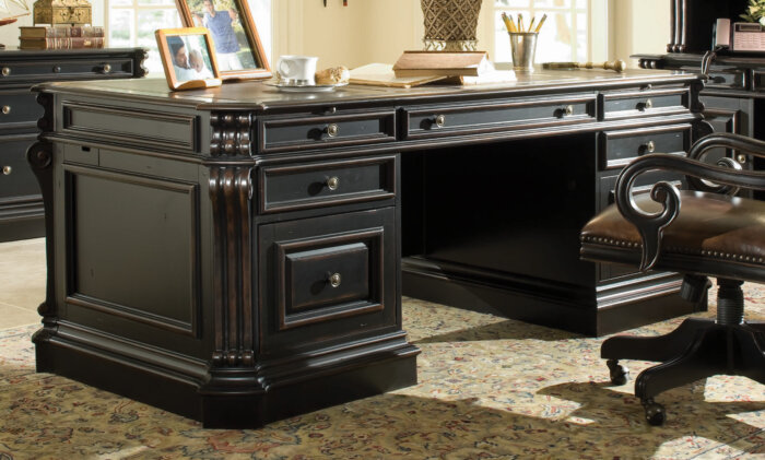 Telluride Telluride 76'' Executive Desk w/Wood Panels - Image 2