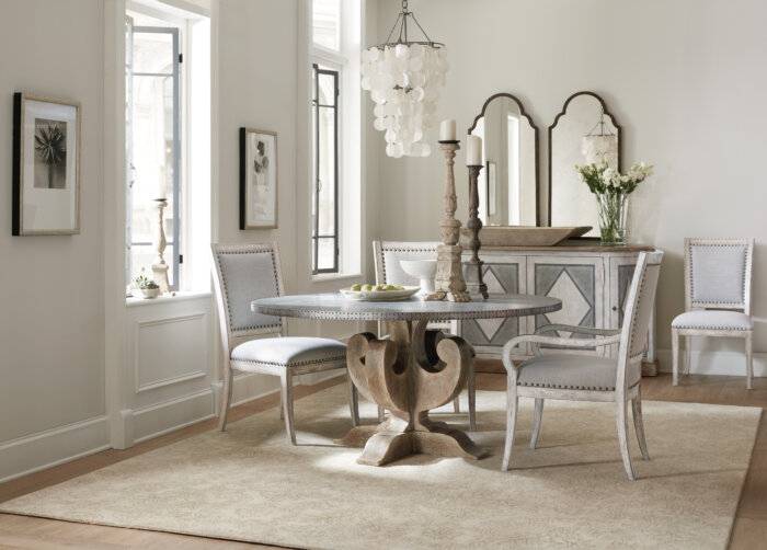 Boheme Boheme Ascension 60in Zinc Round Dining Table - Image 2