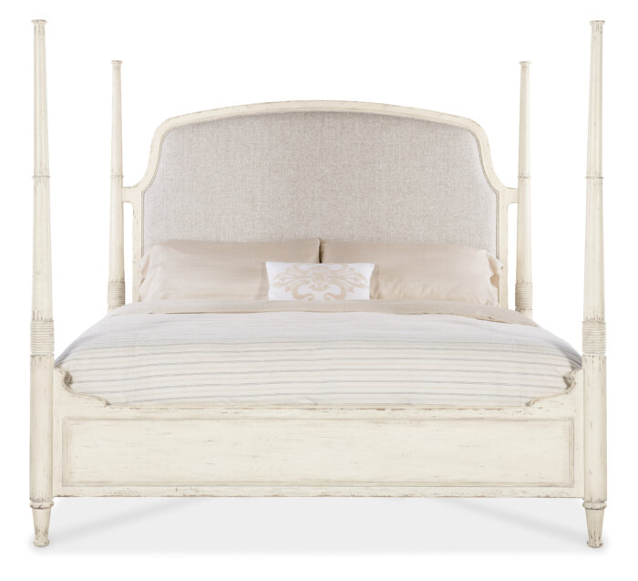 Americana Americana California King Upholstered Poster Bed - Image 4