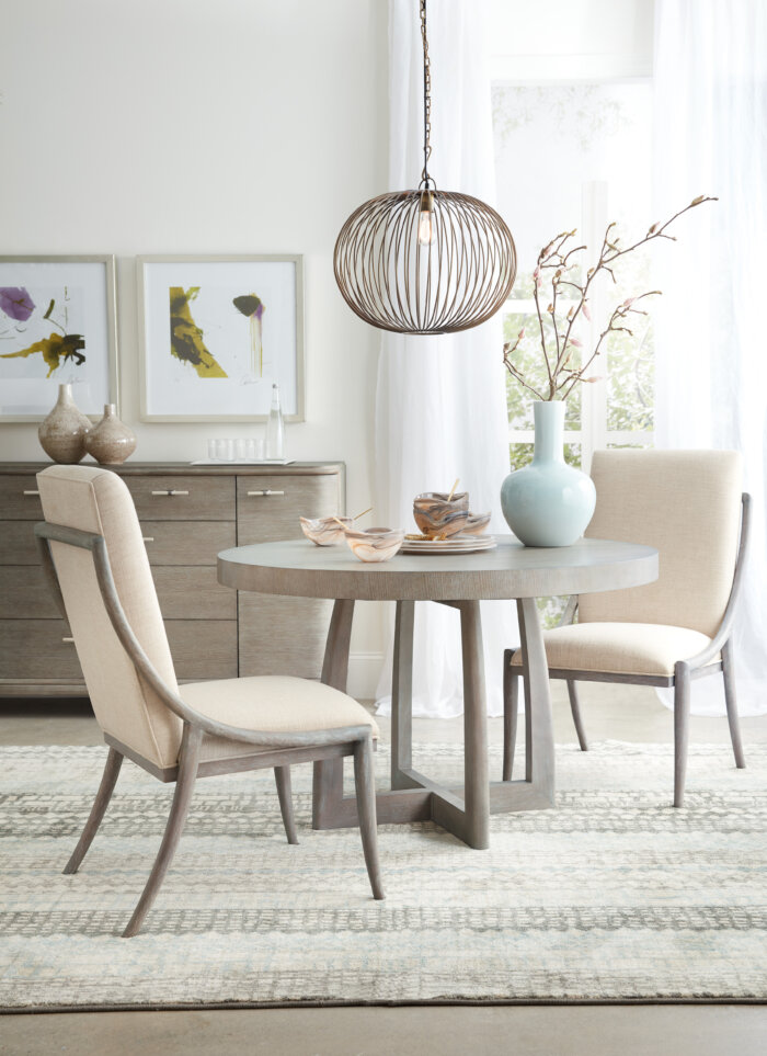 Affinity Affinity 48in Round Pedestal Dining Table w/1-18in Leaf - Image 5