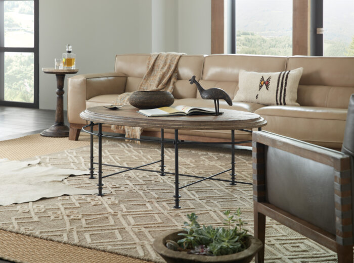 LaGrange La Grange Faison Oval Cocktail Table - Image 2