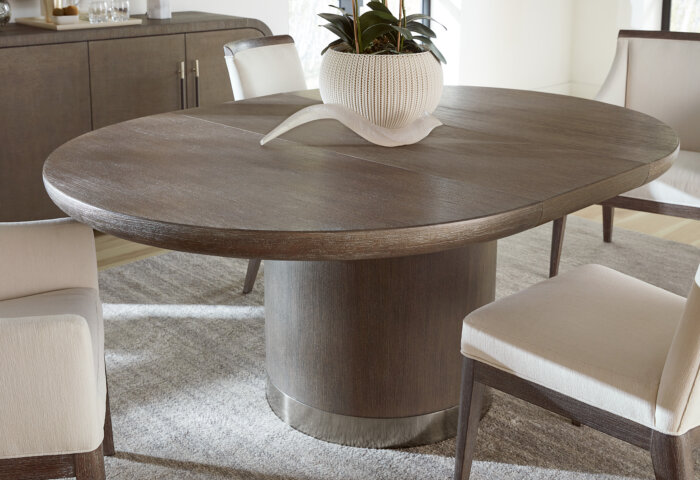 ModernMood Modern Mood Round Dining Table w/1-18in leaf - Image 4