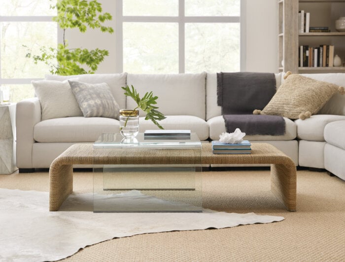 AL-Amani Amani Rope and Glass Cocktail Table - Image 2