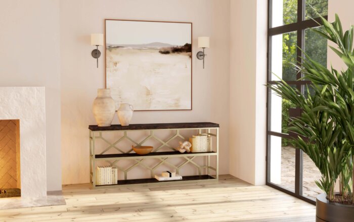 Melange Melange Giles Console Table - Image 4