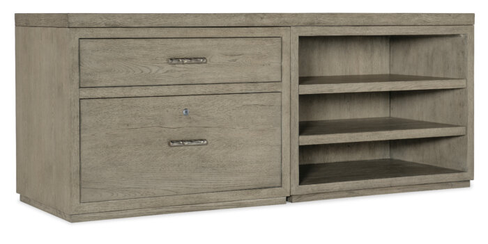 LinvleFals Linville Falls 72" Credenza with Lateral File and Open Desk Cabinet