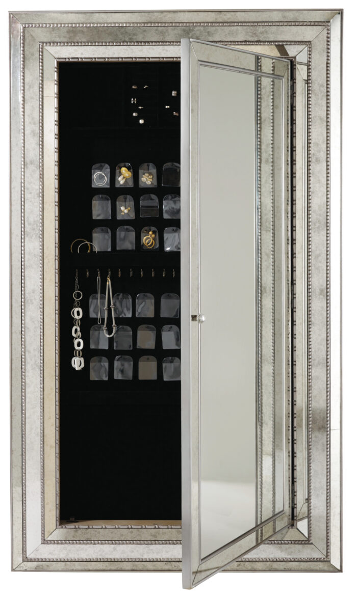 Melange Melange Glamour Floor Mirror w/Jewelry Armoire Storage - Image 2