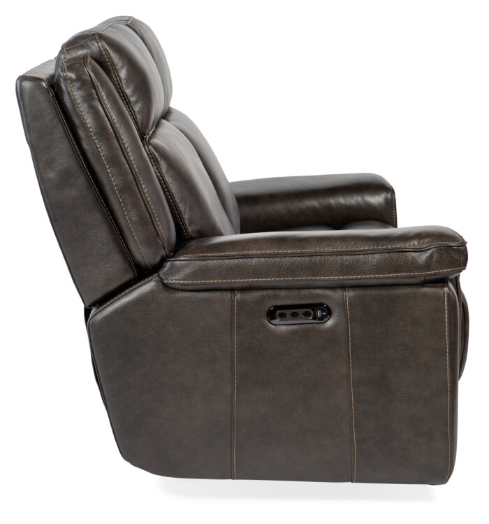 MS Montel Lay Flat Power Loveseat with Power Headrest & Lumbar - Image 5