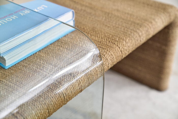 AL-Amani Amani Rope and Glass Cocktail Table - Image 4