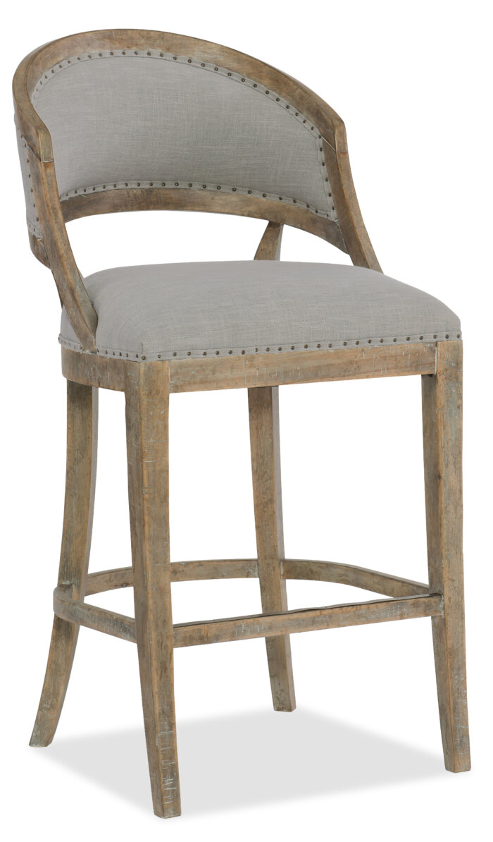 Boheme Boheme Garnier Barrel Back Bar Stool