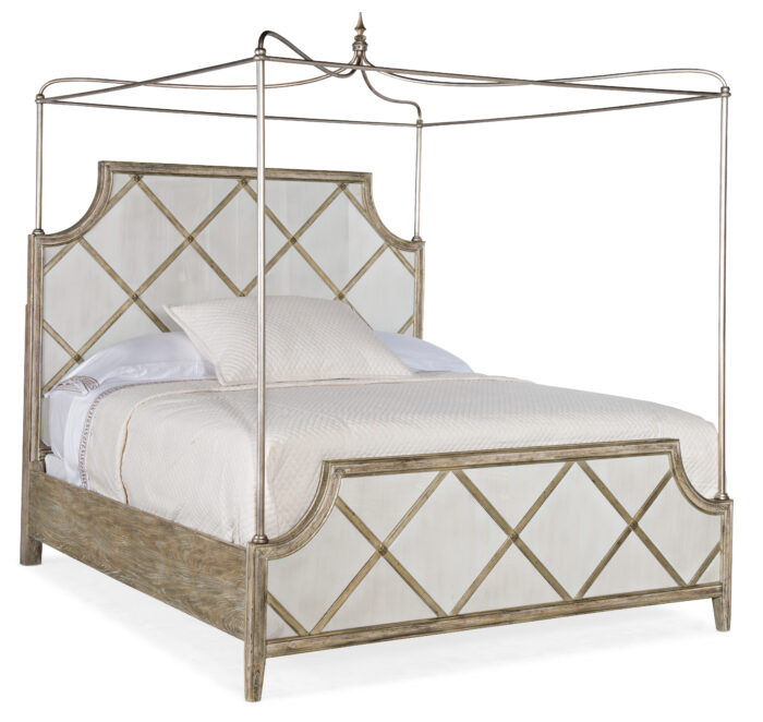 Sanctuary2 Sanctuary Diamont Canopy King  Panel Bed