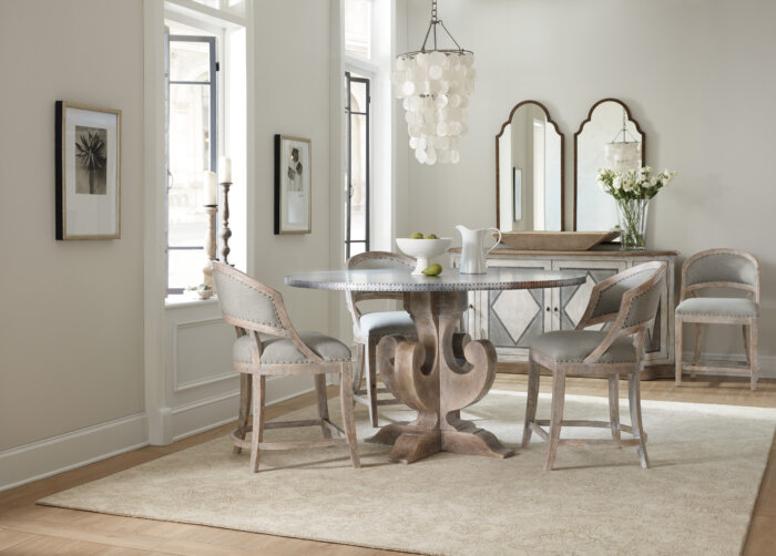 Boheme Boheme Ascension 60in Zinc Round Dining Table - Image 7