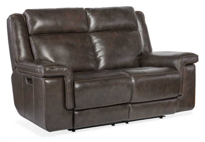 MS Montel Lay Flat Power Loveseat with Power Headrest & Lumbar