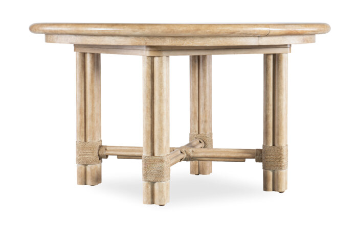 Retreat Retreat Pole Rattan Round Dining Table w/1-20in leaf