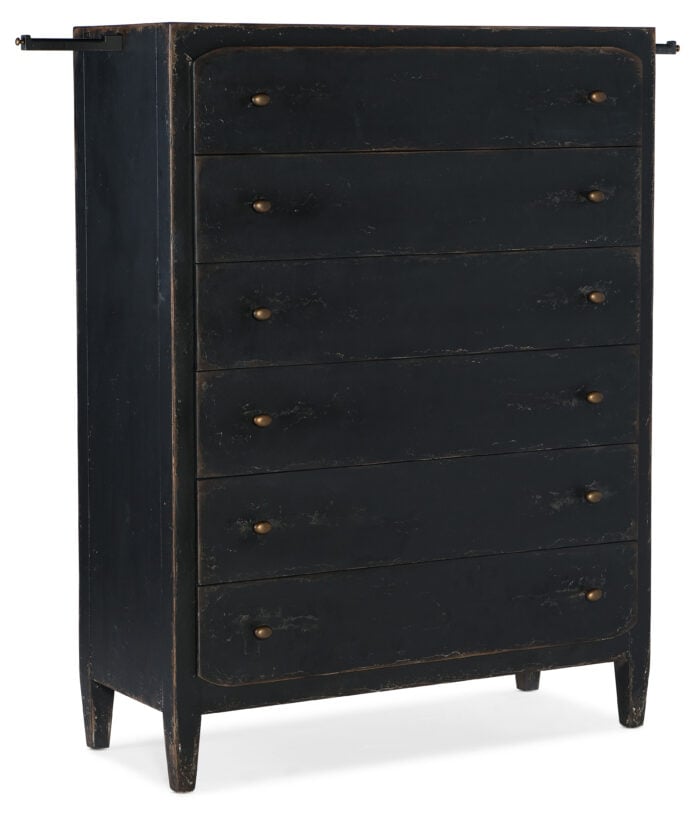 CiaoBella Ciao Bella Six-Drawer Chest- Black - Image 3