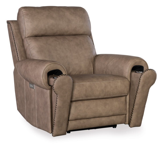 MS Duncan Power Recliner w/Power Headrest & Lumbar - Image 4