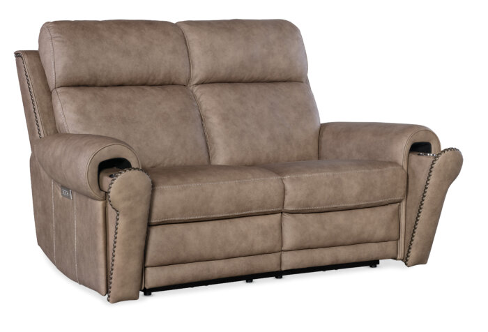 MS Duncan Power Loveseat w/Power Headrest & Lumbar - Image 4