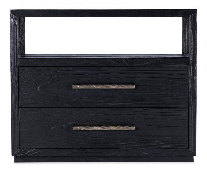 LinvleFals Linville Falls Shou Sugi Ban Two Drawer Nightstand - Image 3