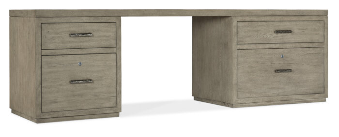 LinvleFals Linville Falls 96" Desk with Small File and Lateral File