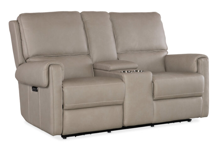 MS Somers Power Console Loveseat w/Power Headrest