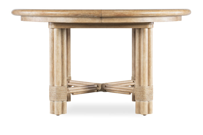 Retreat Retreat Pole Rattan Round Dining Table w/1-20in leaf - Image 3