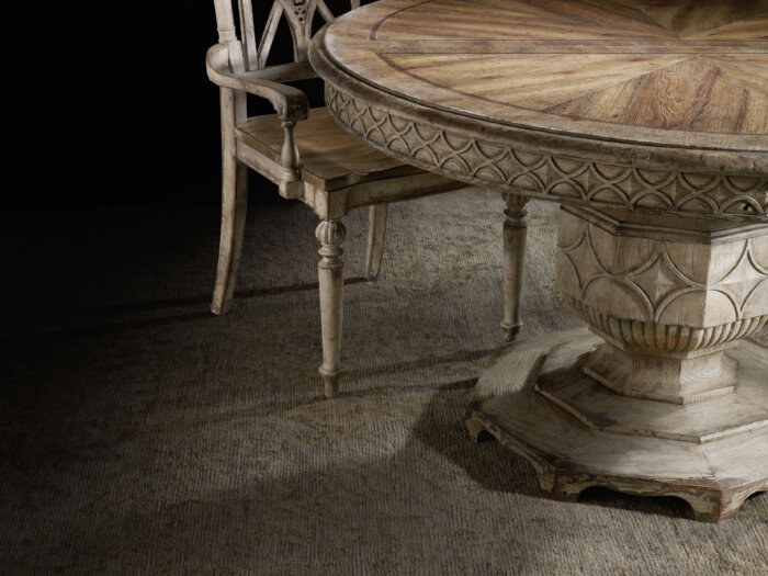 Chatelet Chatelet Round Dining Table with One 20'' Leaf - Image 4