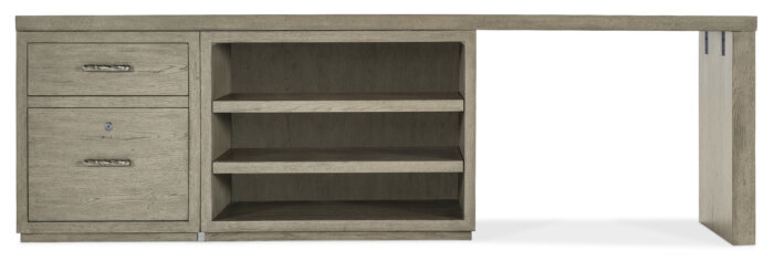 LinvleFals Linville Falls 96" Desk with File and Open Desk Cabinet - Image 3