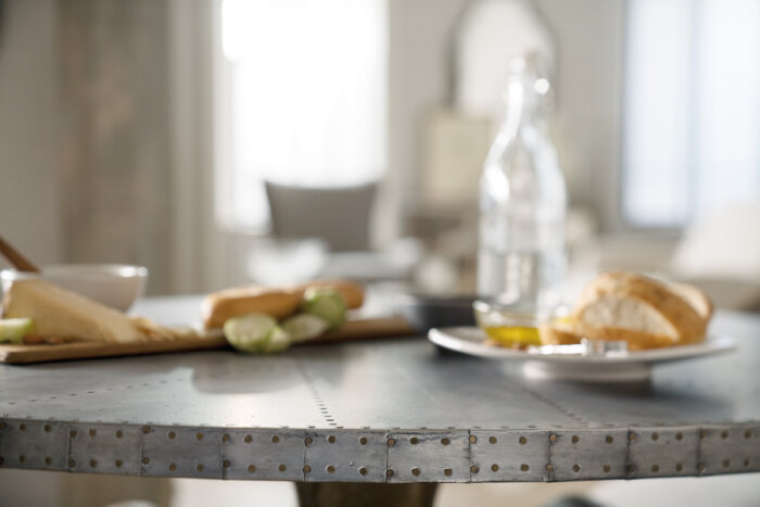 Boheme Boheme Ascension 60in Zinc Round Dining Table - Image 4