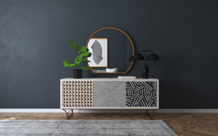 CommMarket Commerce & Market Jaiden Three Door Credenza - Image 2