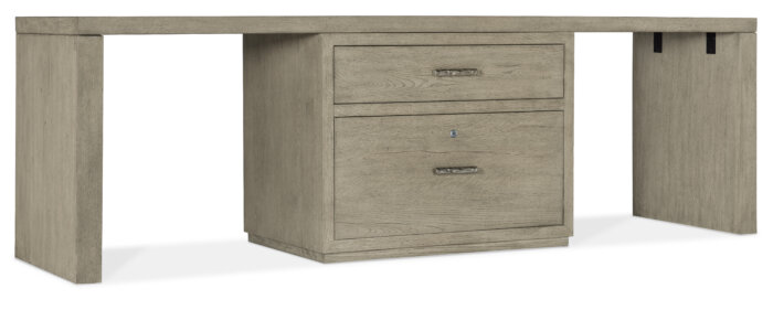 LinvleFals Linville Falls 96" Desk with Centered Lateral File