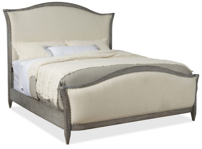 CiaoBella Ciao Bella Cal King Upholstered Bed- Speckled Gray