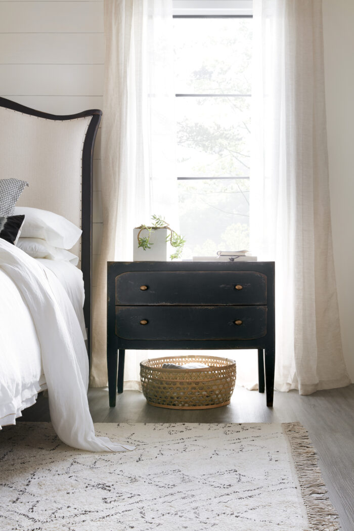 Ciao Bella Two-Drawer Nightstand- Black - Image 2
