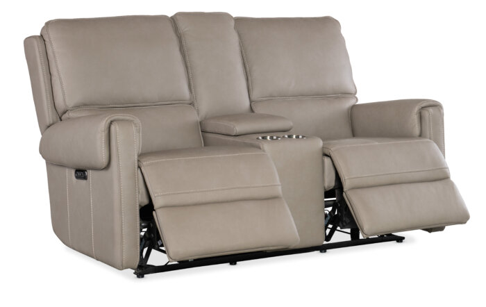 MS Somers Power Console Loveseat w/Power Headrest - Image 4