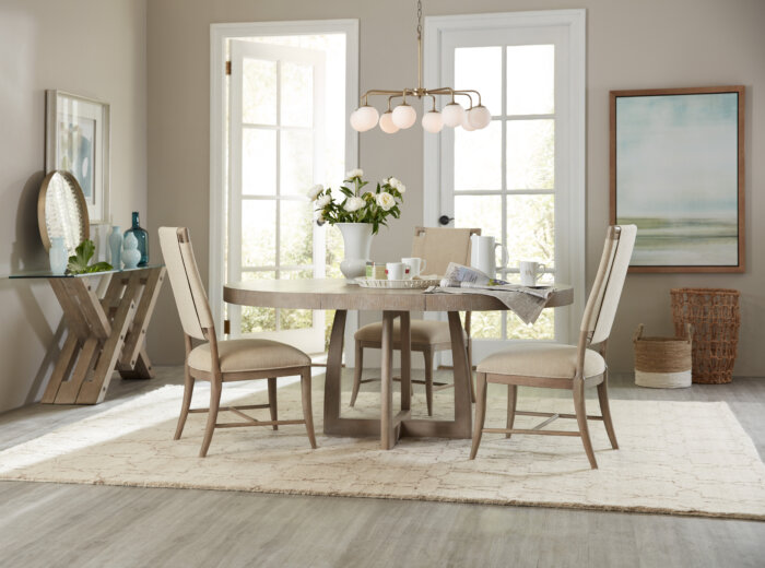 Affinity Affinity 48in Round Pedestal Dining Table w/1-18in Leaf - Image 2