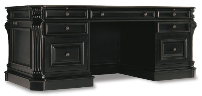 Telluride Telluride 76'' Executive Desk w/Leather Panels