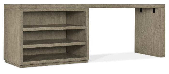 LinvleFals Linville Falls 84" Desk with Open Desk Cabinet