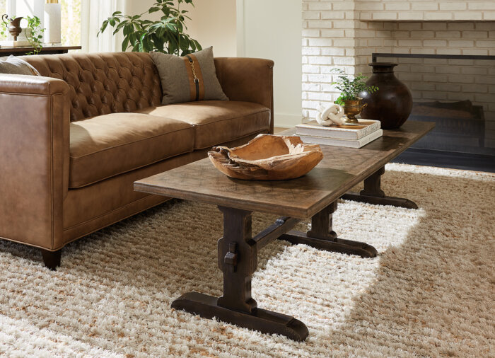 Americana Americana Trestle Rectangle Cocktail Table - Image 2