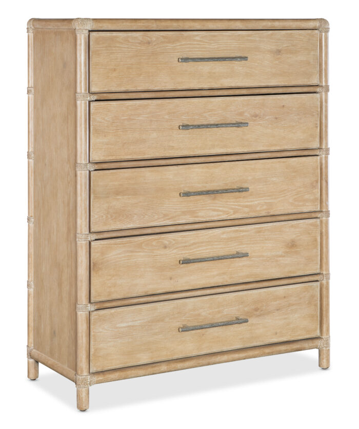 Retreat Retreat Pole Rattan Five-Drawer Chest