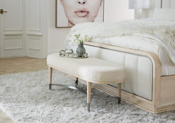 NouveaChic Nouveau Chic Upholstered Bench - Image 2