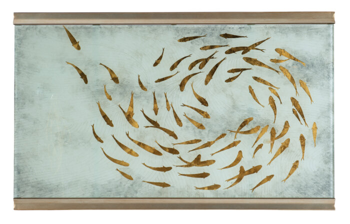Melange Melange Koi Rectangle Cocktail Table - Image 4