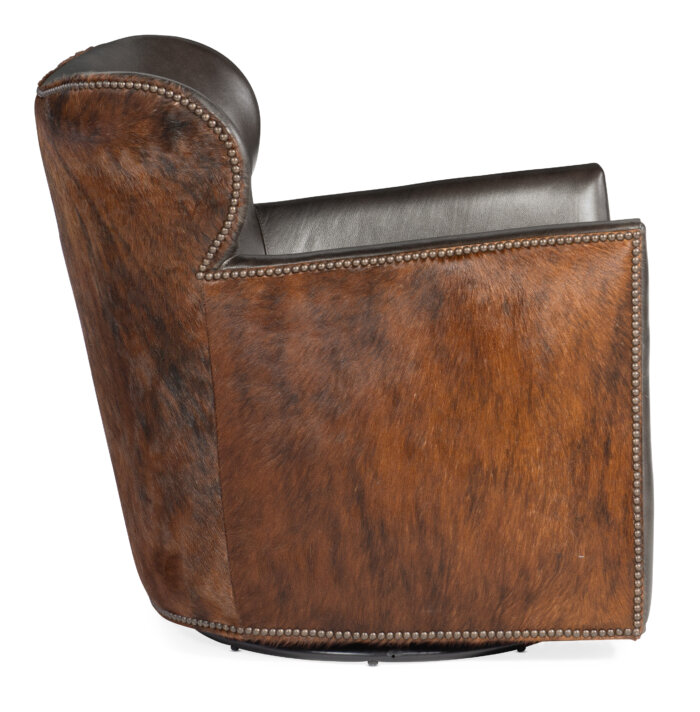 CC Kato Leather Swivel Chair w/ Dark HOH - Image 3