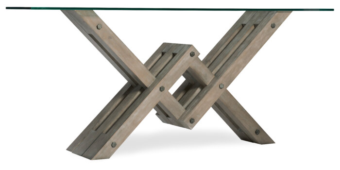 Affinity Affinity Glass Top Accent Console