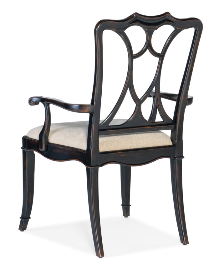 Charleston Charleston Upholstered Seat Arm Chair-2 per carton/price ea - Image 3