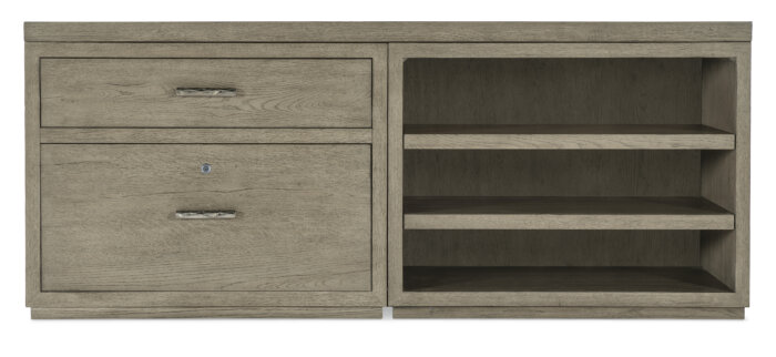LinvleFals Linville Falls 72" Credenza with Lateral File and Open Desk Cabinet - Image 4
