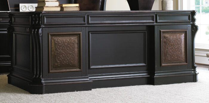 Telluride Telluride 76'' Executive Desk w/Leather Panels - Image 2