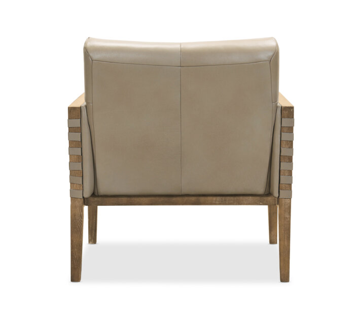 CC Carverdale Leather Club Chair w/Wood Frame - Image 2