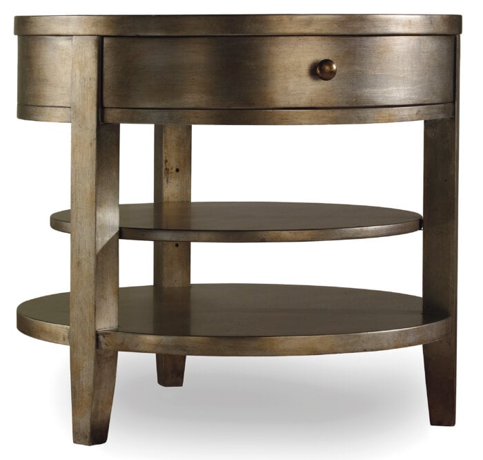 Sanctuary Sanctuary One-Drawer Round Lamp Table - Visage