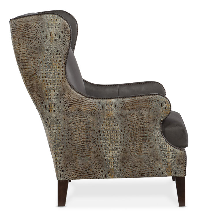 CC Club Chair w/ Faux Croc - Image 4