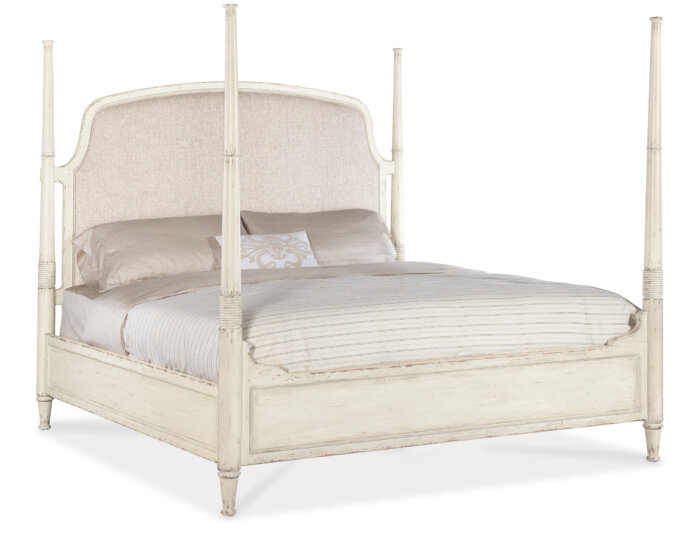 Americana Americana California King Upholstered Poster Bed